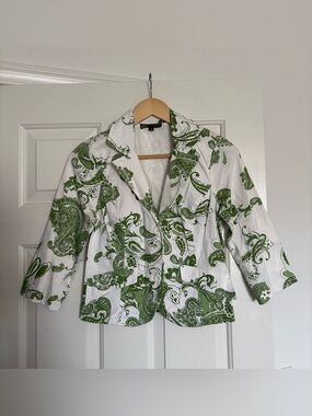 Hot Kiss Y2k USA made green blazer style jacket top ✨Sz S